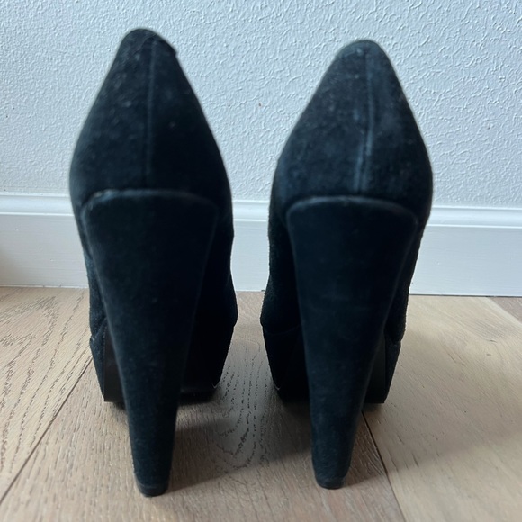 Genuine Suede Steve by Steve Madden Chunky Platform Heels - Picture 3 of 12